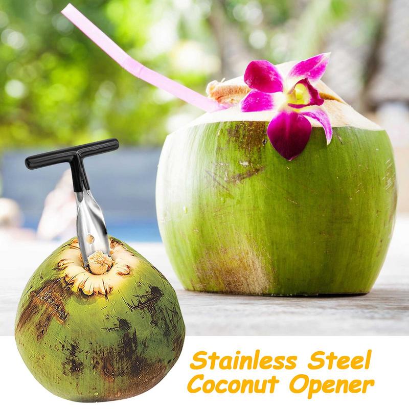 Coconuts Opener Coconuts Puncher  Wear-Resistant Kitchen Gadget with Non-slip Handle for Women Men Adults Family Boys