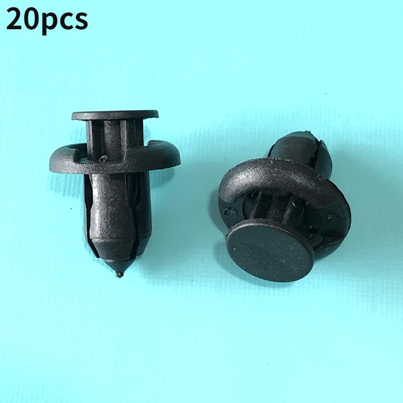 20/50x Car Bumper Fasteners Fender Panel Plastic Rivets For Honda breeze accord civic jade freed Push Retainer 10mm Hole Clips 20pcs