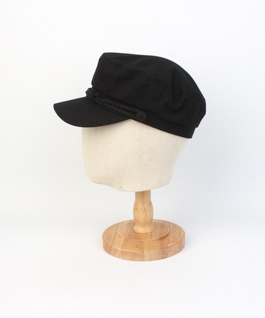 Yunibeosyeolkemiseuteuli Rope Solid Black Marine Cap