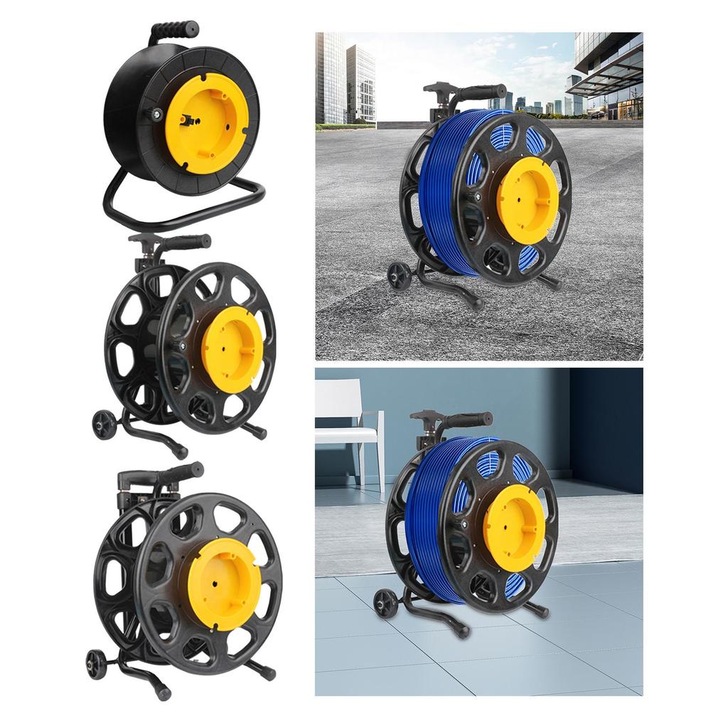 Cable Reel Holder Organizer, Sturdy Construction, Simple Storage, Suitable for Camping, Trailers,