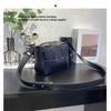 New Woven Small Square Bag, Shoulder Messenger Bag, High-end Retro Niche Design, Soft Leather Women's Bag Fashion