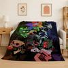 Pătură moale din flanelă Game Dandy World Desen animat, Pătură caldă și confortabilă pentru pat, Canapea, Fotoliu, Dormitor, Sufragerie, Călătorie, Camping
