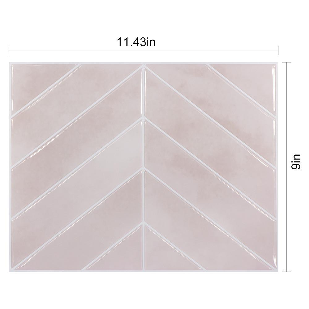 Waterproof Wallpaper Self-adhesive Wall Tile Peel and Stick Backsplash for Kitchen Bathroom