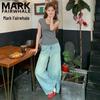 MARK FAIRWHALE Women's Summer Solid Color Short Sleeve T-shirt