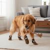 4 Stück/Set Wasserdichte Rutschfeste Hundesocken Kratzfest Reflektierend Pfotenschutz für Haustiere Verstellbare Atmungsaktive Hundestiefel