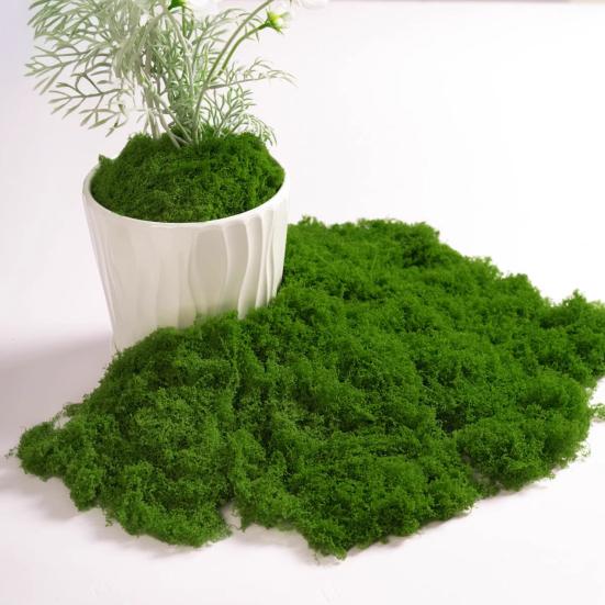 100/150/200/500/1000G Artificial Green Moss DIY Crafts Fairy Gardens Table Centerpieces Fish Tank Microlandscape Decorative Fake Moss