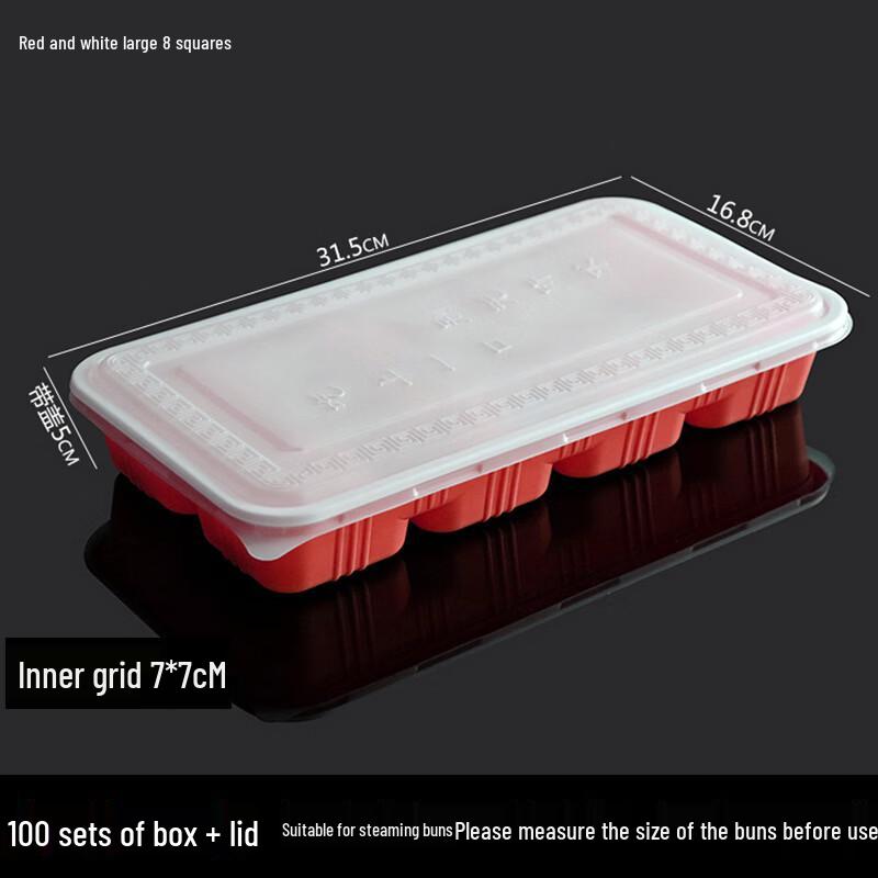 8-Compartment Disposable Takeaway Food Containers