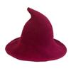 Vintage Halloween Women Witch Hat Costume Cotton Yarn Hat For Party Cosplay Masquerade Hat Festival Decoration Accessories