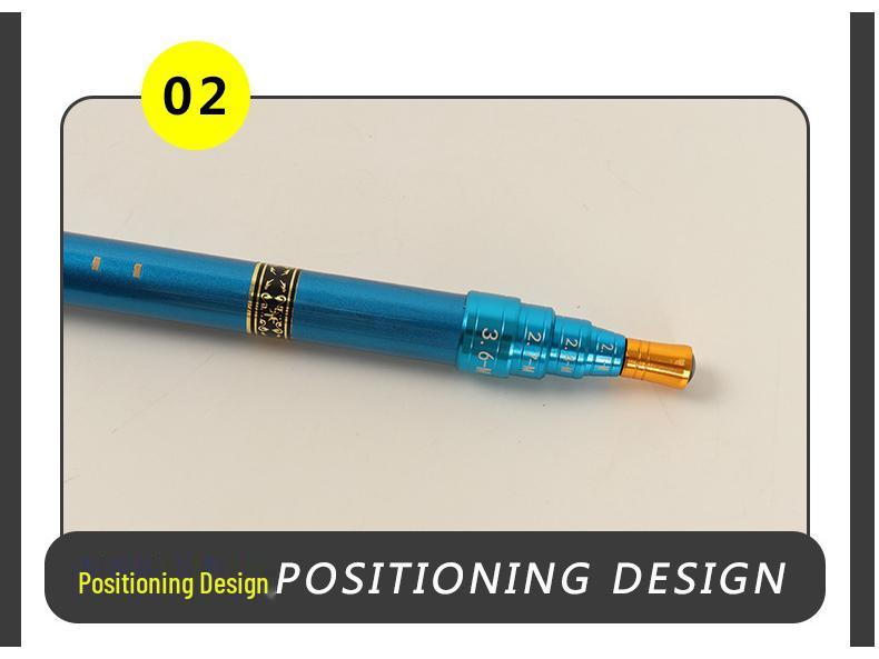 Ultra-Short Telescopic Carbon Hand Rod & Landing Net Handle (28 & 19-Tone Four-Position, Ultra-Hard)