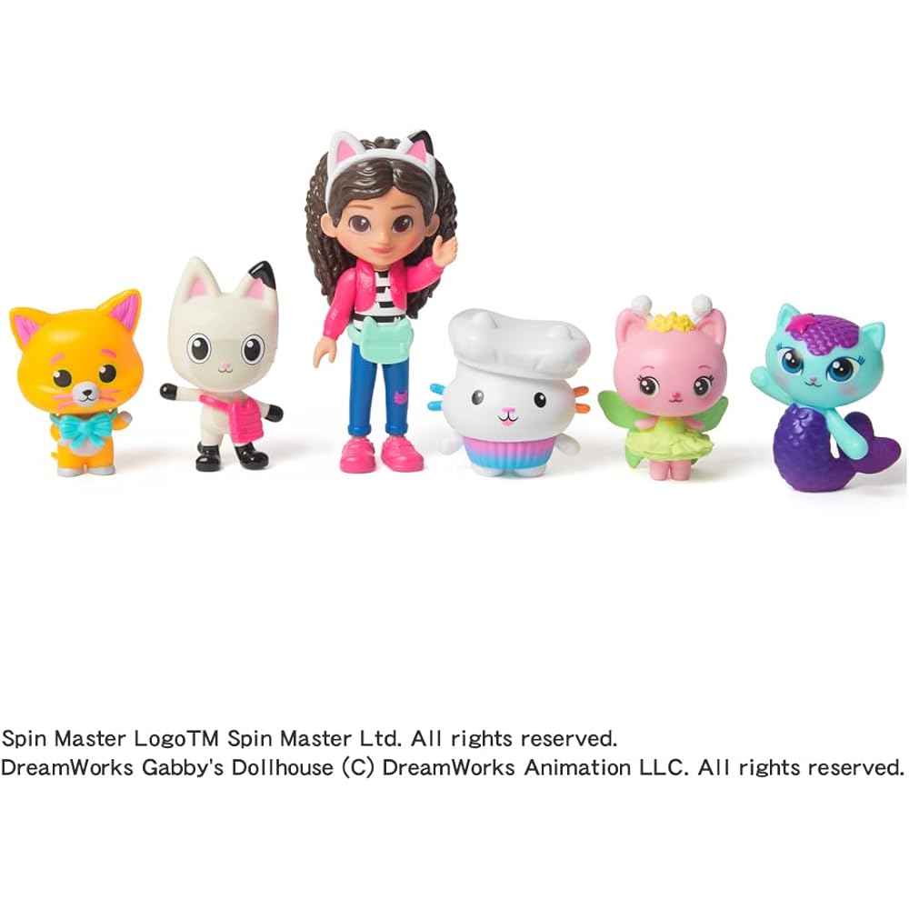 Takara Tomy Gabby's Dollhouse Movie Nyancat Venture Crew Figure Set