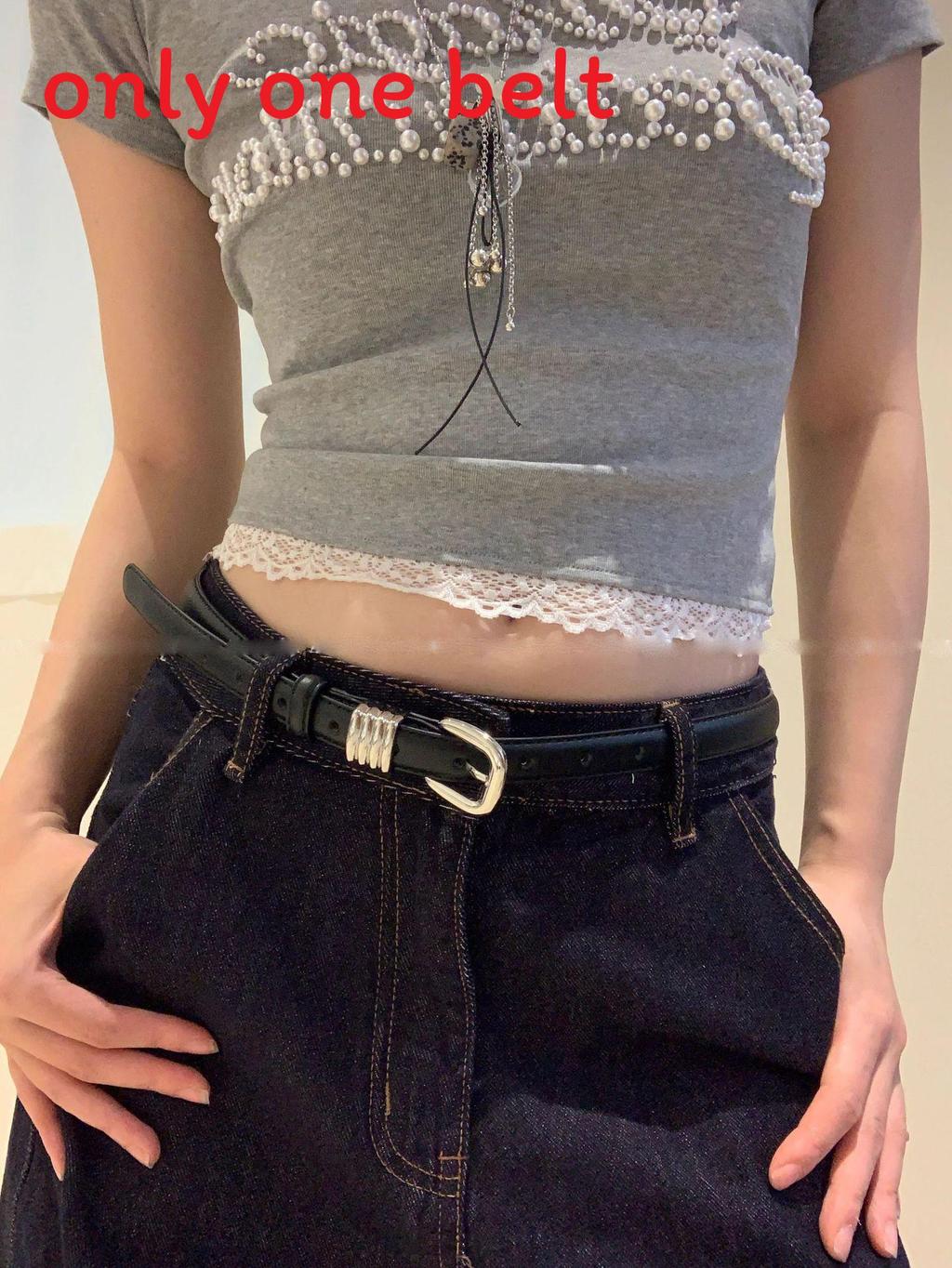 Vintageinspired Pu Leather Waist Belt For Women With Classic Pin Buckle For Summer