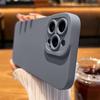 Square Angel Eyes Liquid Silicone Phone Case For iPhone 14 13 12 11 Pro Max Mini XS XR X 8 7 Plus SE2 14Pro Max 13Mini 12Pro 6 6s Soft Thin Cover