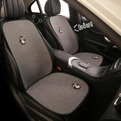 All-Season Penguin Cartoon Seat Cushion for Peugeot 408, 408X, 508, 4008 - Cotton Linen Design for Women