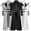 Amazon's New Halloween Medieval Court Banquet Outfit with Zipper Slit Long Trench Coat Stage Performance Costume