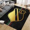 Legia Warsaw FC Home Sofa Decoration for Living Room & Bedroom, Non‑Slip Play Flannel Floor Mat for Game Room