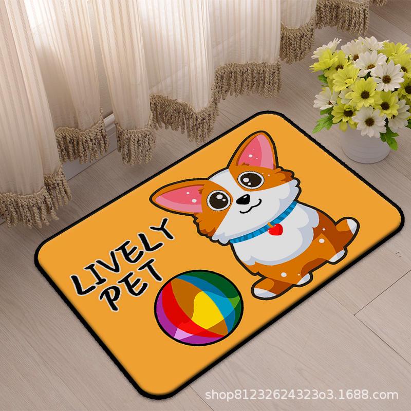Cartoon Absorbent Bathroom Mat - Non-Slip Door Mat for Home & Toilets