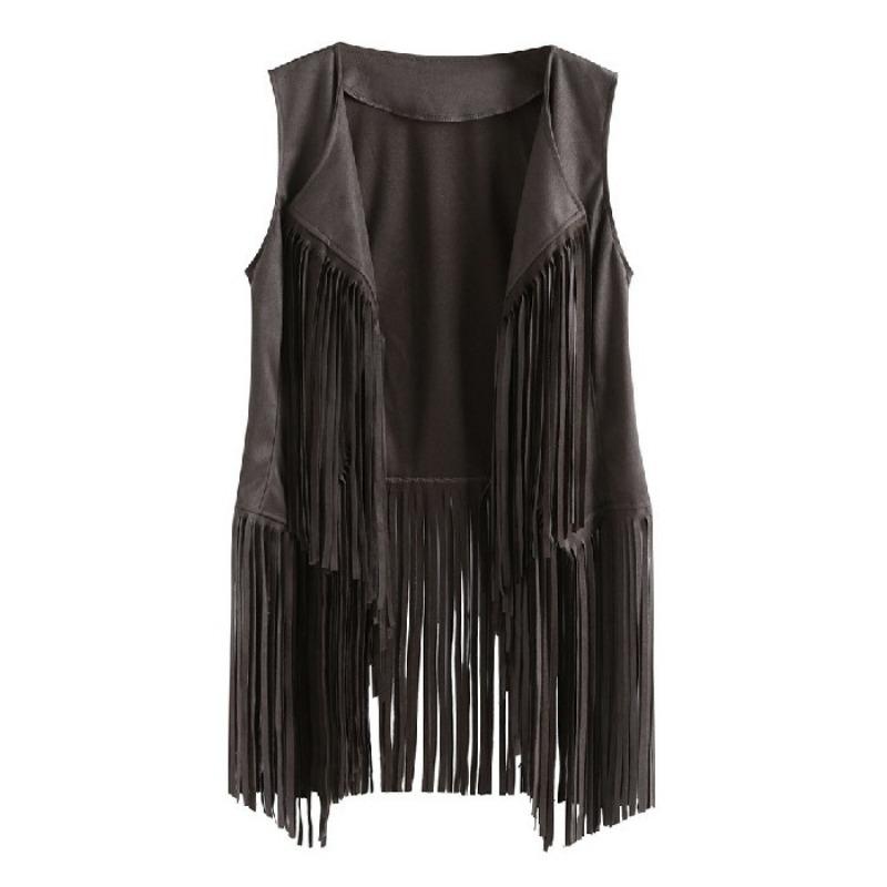 Women's Spring and Summer Thin Fringe Horse Clip Women Slim Slim Sleeveless Vest Top