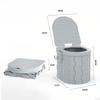 For camping only Portable Folding Toilet for Outdoor Camping - Car Travel Emergency Mobile Toilet Lightweight Collapsible Potty for Self-Driving Trips