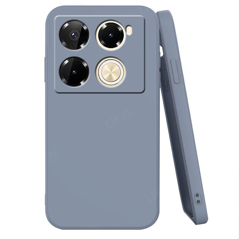 For Infinix Note 40 Pro Case Cover Infinix Note 40 Pro Capas Shockproof Square Liquid Silicone Soft Fundas Infinix Note 40 Pro