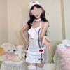 Sexy Lingerie Lace Perspective Nurse Cosplay Hot Free Sexy Uniform Seduction Couple Flirting Robe