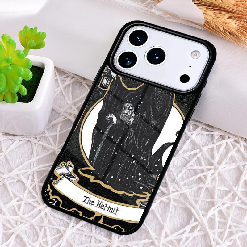 Tarot Card The Hermit Shockproof Phone Case for iPhone 17 Air 16e 15 11 12 14 13 Pro Max Cover Coque