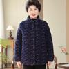 Elderly Women's Corduroy Padded Winter Jacket