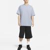 Nike T Shirts Men's Steel Blue Crew Neck Moderate Straight Fit DX0188-493