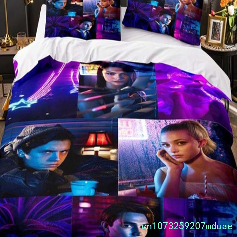 Movie Riverdale Bedding Set Teens Boys Duvet Cover Set With Pillow Cover Comforter Set Single Queen King Full Size New