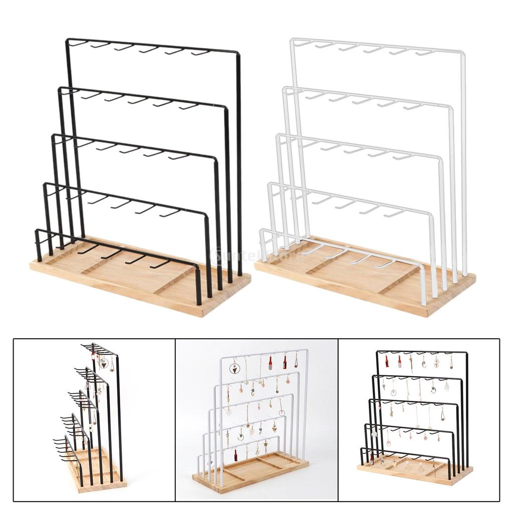 Earring Display Stand Holder Hanging Tabletop Jewelry Hanger Rack for Keychains Photography Home Earring Hooks Hair Accessories