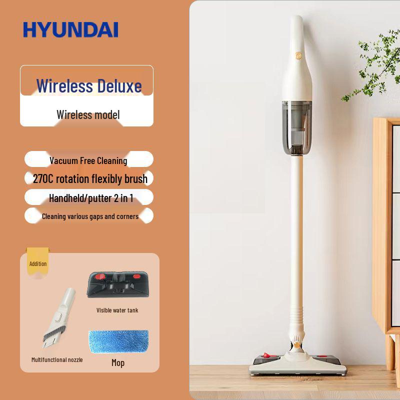 Kabelloser All-in-One Staubsauger & Wischmopp mit starker Saugkraft für Zuhause - Klein, Handlich, Tierfreundlicher Milbenentferner