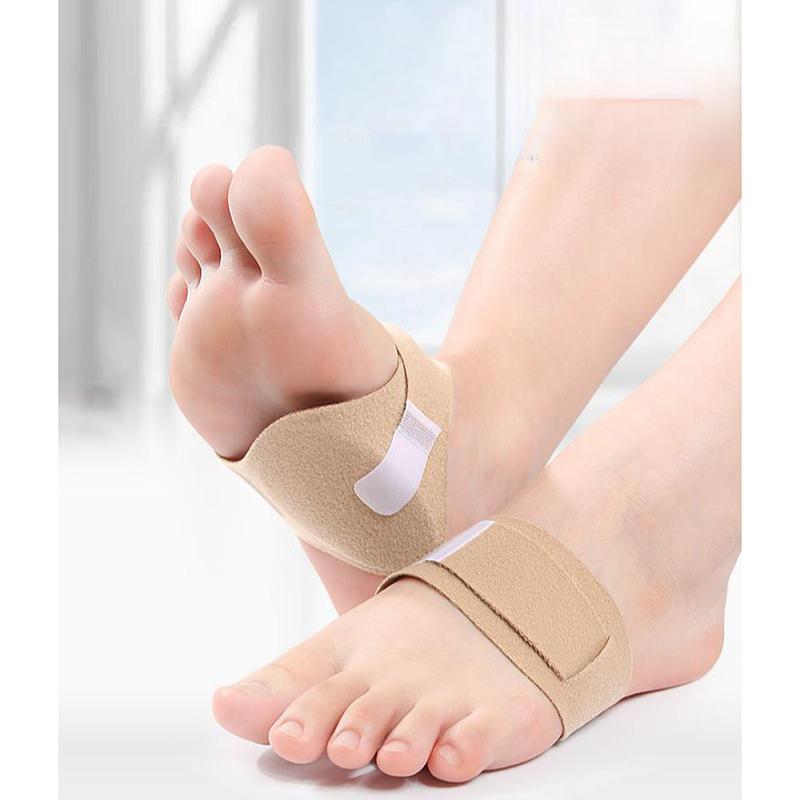 1Pair Arch Foot Pads Men's and Women's Flat Arch Support Pads Adjustable Non-falling Plantar Fascia Half A Yard Pad