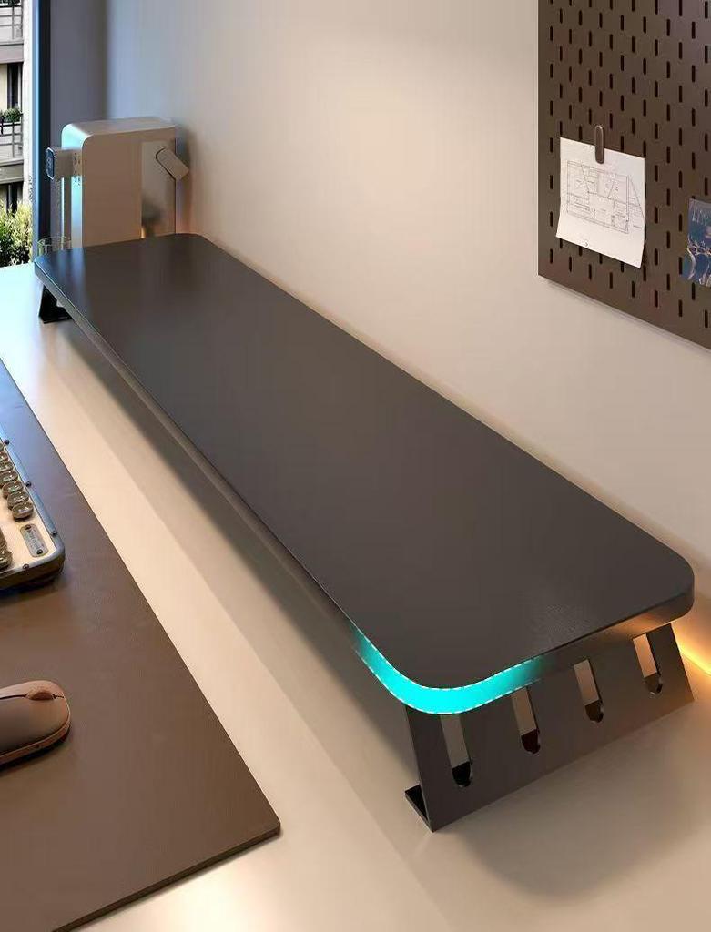 Desktop Monitor Riser & Storage Stand - Height Adjustable Base