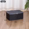 Large Capacity Foldable Storage Box with Soft Lid: Portable Organizer for Household and Document Storage