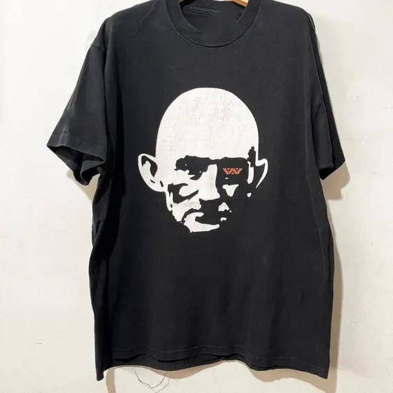 90s Wumpscut Band Face Graphic Black Cotton  Size S-5XL Unisex T-Shirt L