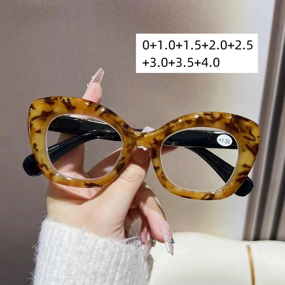 Luxury Personalized Blue Light Blocking Reading Glasses Trendy Spring Leg Presbyopia Eyeglasses 0+1.0+1.5+2.0+2.5+3.0+3.5+4.0