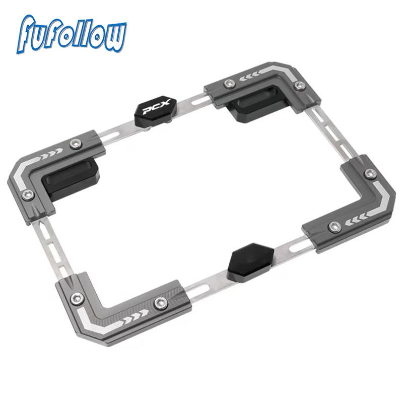 For Honda PCX 125 150 160 Adv 150 160 350 ADV150 Adv350 -2023 Motorcycle License Plate Number License Frame Holder