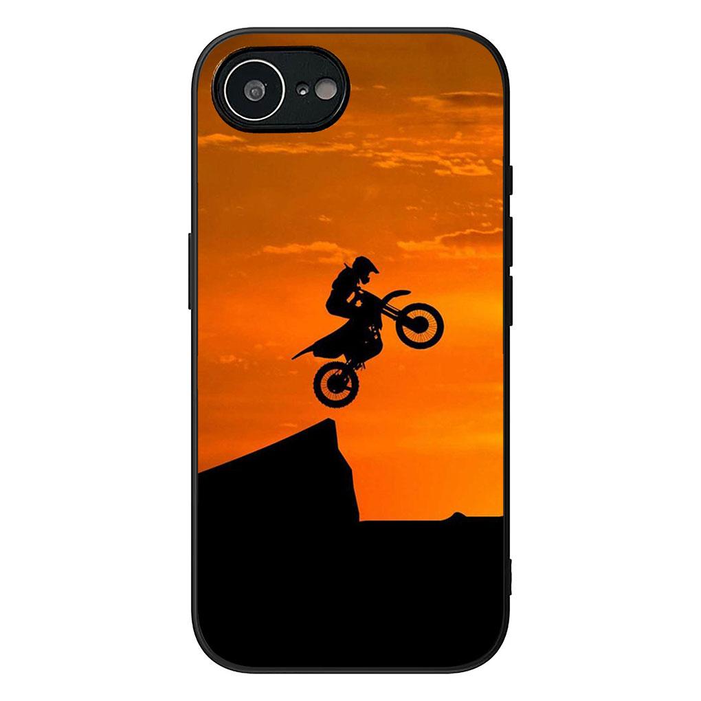Weiche Hülle für Apple iPhone 17 16 14 15 Pro Max Plus 15+ 16E XR ProMax Air 16+ Handyhülle Motorrad Sport Moto Cross