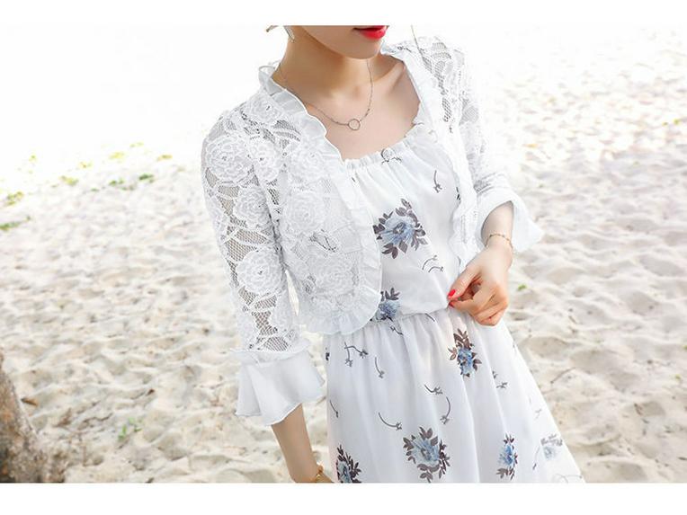Damen Chiffon Schultertuch - Sonnenschutz Fledermaus Cardigan