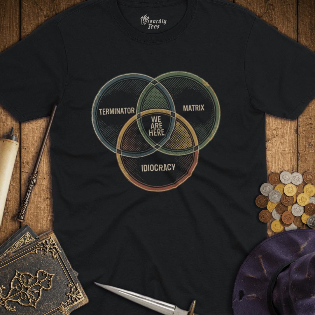 We are here venn diagram village tshirt, vintage tshirt Unisex T-Shirt XXXL