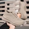 Men's New Casual Sports Mesh Summer Outdoor Soft Sole Comfortable Lace-up Large Size Running Anti Slip and Wear-resistant Shoes