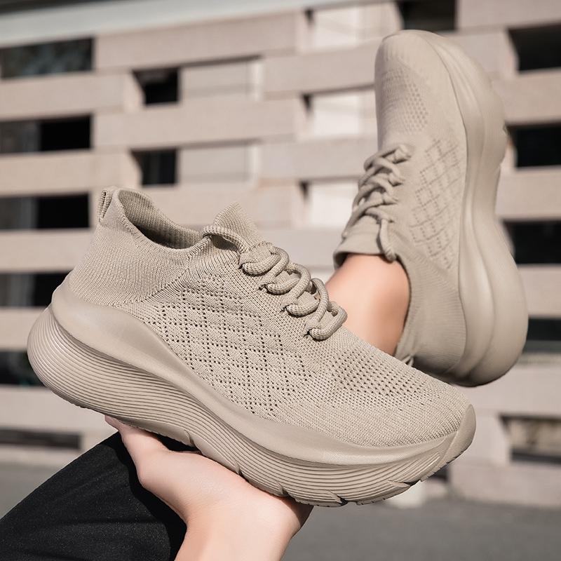 Men's New Casual Sports Mesh Summer Outdoor Soft Sole Comfortable Lace-up Large Size Running Anti Slip and Wear-resistant Shoes