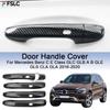 Car Decoration Door Handle Cover For Mercedes Benz C E Class GLC GLB A B GLE GLS CLA GLA 2016- Car Styling Upgrade