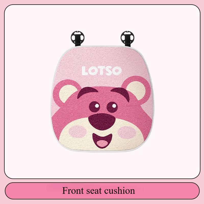 Lotso Mickey Winter Plush Car Seat Cushion Cover Warm Four Seasons Universal Automotive Seat Cover Seat Accessories