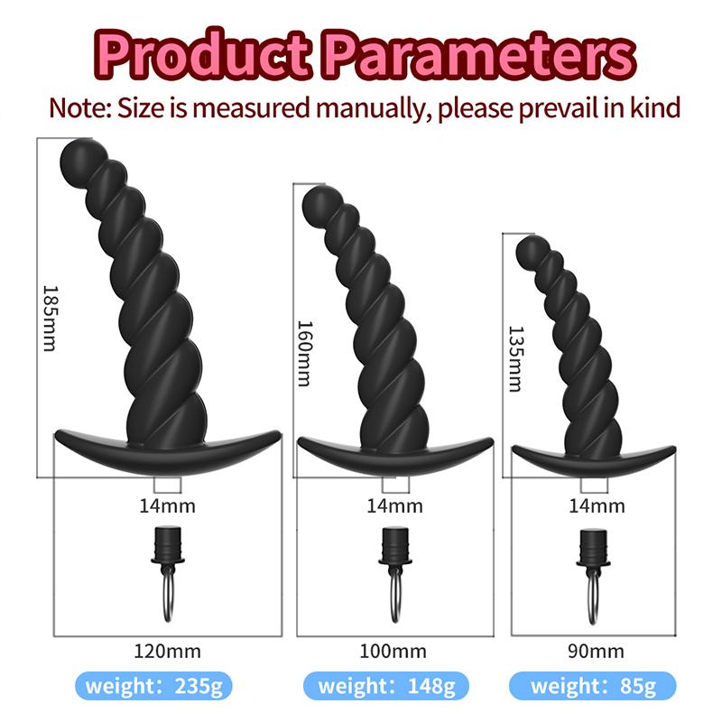 Hollow Silicone Anal Beads Butt Plug Masturbation Couples Flirting  Adult Game Enema cleaning Anal Sex Toy for Women Men Gay