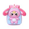 2025 Spring New Cute Cartoon Children Schoolbags Adorable Big Ears Plush Doll Kid's Backpack Ultra Light Kindergarten 3-6 Years Old Baby Girl Book Bag