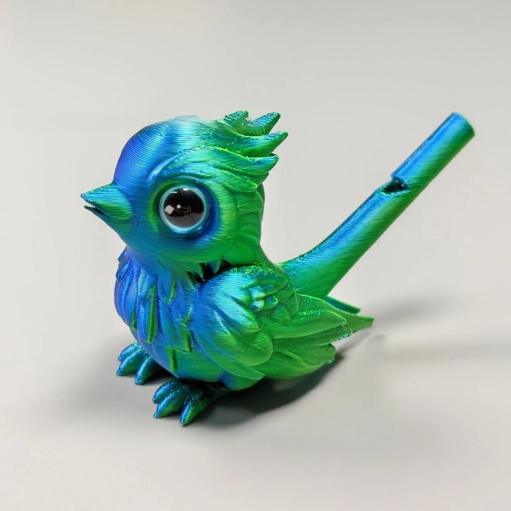 New 3D Printed Bird Whistle for Home Desktop Ornament Musical Water Injection Decorative Instrument Whistle Bird Flute Toy Gifts