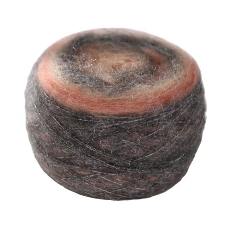 Kaleidoscope Gradient Mohair Yarn: Hand-knit DIY Knitting Crochet Balls, Fine Spun