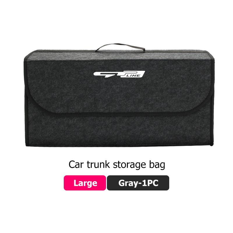 Car Trunk Storage Box Large Capacity Auto Multiuse Tools Bag For KIA Gt Gtline Xline Ceed Forte RIO STINGER Seltos K3 K4 EF7