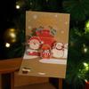 3D Christmas Pop-Up Greeting Card for Thanksgiving Holiday Blessings, DIY Christmas Eve, Handwritten Blank Card for Teacher Gift