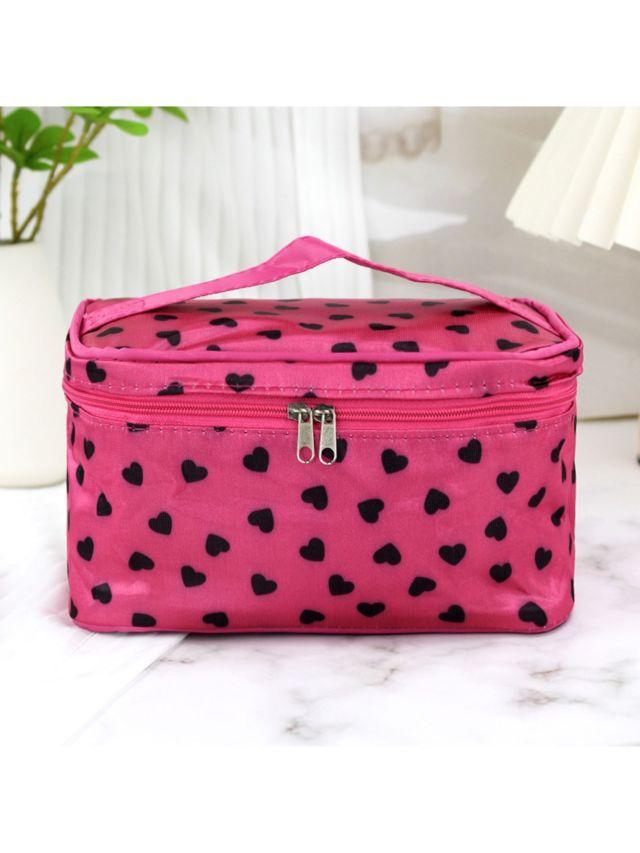 

Portable Cosmetic Storage Bag Multifunction Waterproof Makeup Organizer Travel Cosmetic Handbag With Mirror Storage Toiletry Bag